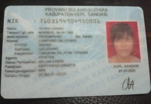 Foto: KTP Asli Olivia Lahiad (Korban).